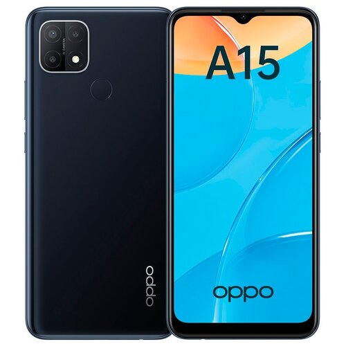 фото Смартфон oppo a15, 6.52", lcd, 2 гб, 32 гб, 13 мп, 4230 мач, черный oppo 6958414