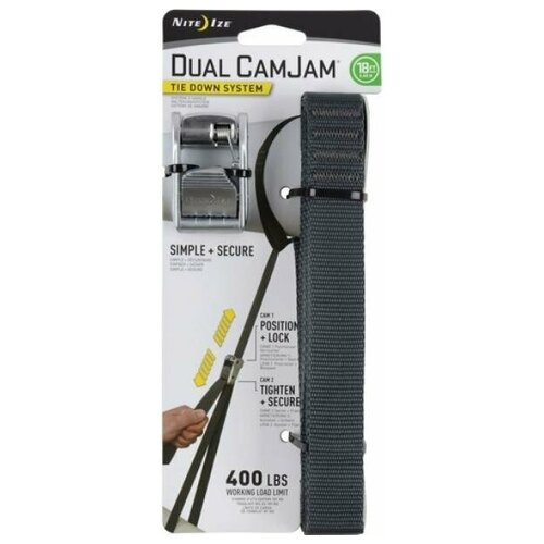 фото Крепление nite ize dual camjam tie down system 18 ft