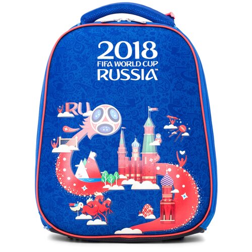 фото Hatber рюкзак ergonomic light чм по футболу 2018, синий