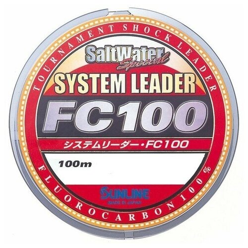 фото Флюорокарбоновая леска sunline system leader fc100 d=0.78 мм, 100 м, 32.5 кг, natural clear