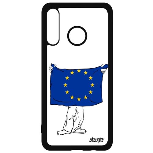 фото Чехол на телефон huawei p30 lite, "флаг европы с руками" патриот страна utaupia