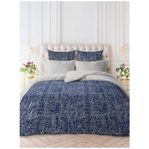 фото Комплект постельного белья verossa percale 2,0сп "fancywork", наволочки 50х70, пододеяльник на молнии 180х215, 100% хлопок