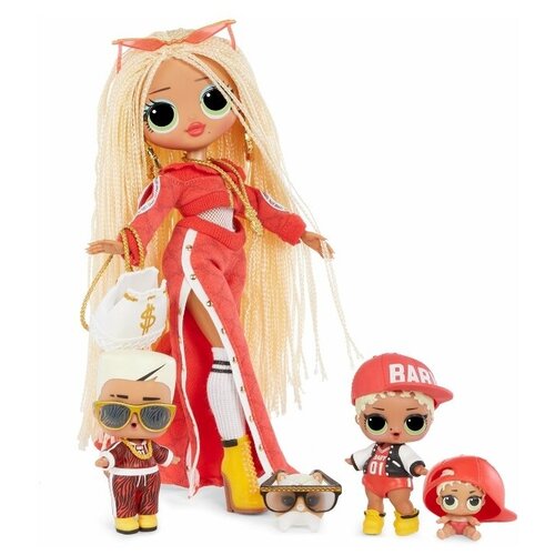 фото Игровой набор с куклой l.o.l. surprise! omg swag family - семья свэг (в чемодане)