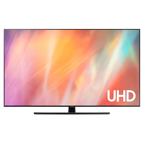 фото 75" телевизор samsung ue75au7500u led (2021), titan gray