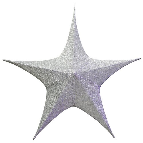 фото Подвеска snowhouse звезда складная 80 см, серебристый