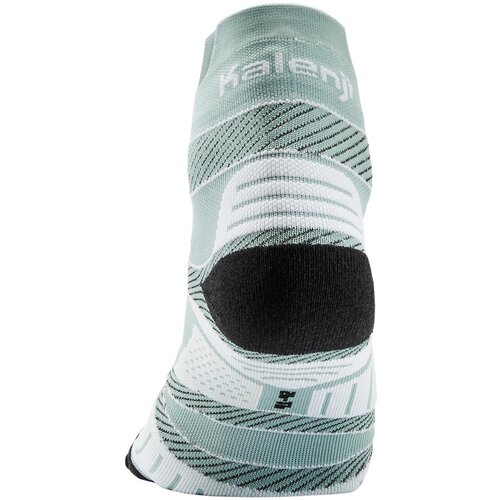 фото Носки для бега тонкие run900 strap зелено-серые, размер: eu43/44, цвет: светло-серый kiprun х декатлон decathlon
