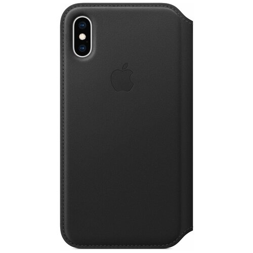 фото Чехол-книжка apple folio кожаный для iphone xs black