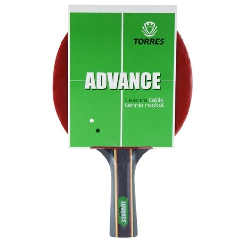фото Ракетка для настольного тенниса torres advance (tt0004) красный/черный