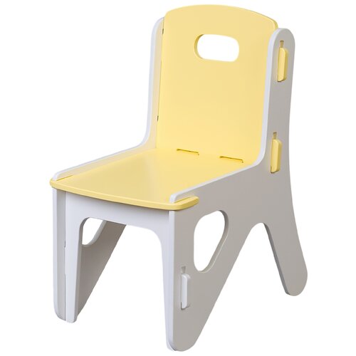 фото Детский стул alpika-brand eco materials puzzle yellow, желтый альпика