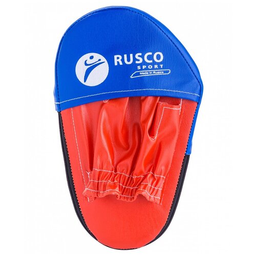 фото Тренировочная лапа rusco sport прямая малая 2 шт. (пара) красный/синий