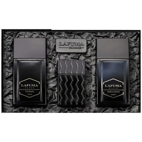 фото Мужской набор косметики lafuma homme black - тонер, эмульсия, парфюмированная вода