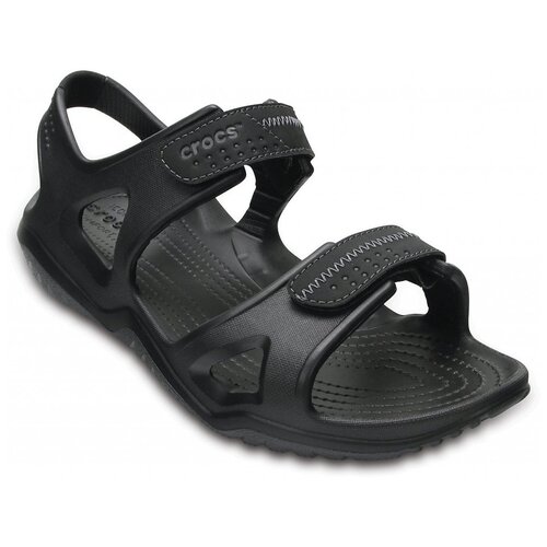 фото Сандалии crocs men's swiftwater river sandal , размер 45(m12) , black