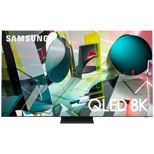 фото Телевизор qled samsung qe65q900tsu 65" (2020), нержавеющая сталь