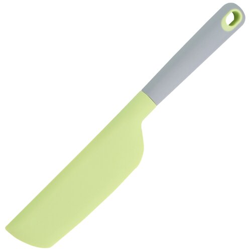 фото Силиконовый кулинарный нож для нарезания теста и тортов, желто-зеленый, 34х5х2,9 см, kitchen angel ka-sknf1-12