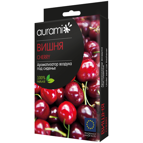 фото Освежитель воздуха org-std-25 organic (вишня) под сиденье 65гр aurami /1/12