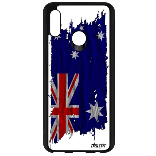фото Чехол для телефона huawei p smart 2019, "флаг австралии на ткани" страна государственный utaupia
