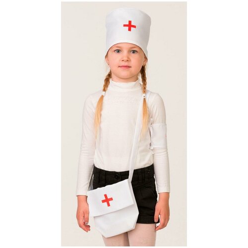 фото Карнавальный набор "медсестра", колпак, повязка на руку, сумка батик
