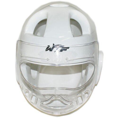 фото Шлем для тхеквондо с маской. цвет: белый. размер s. ztt-001s-б sprinter
