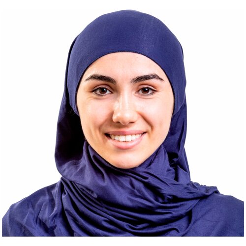 фото Хиджаб платок, хлопок, 170х60 см, цвет темно-зеленый, asiyah ay-hjb3-09