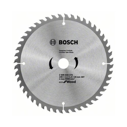 фото Bosch диск пильный bosch eco wood 190 ммx20 мм 48зуб 2608644378