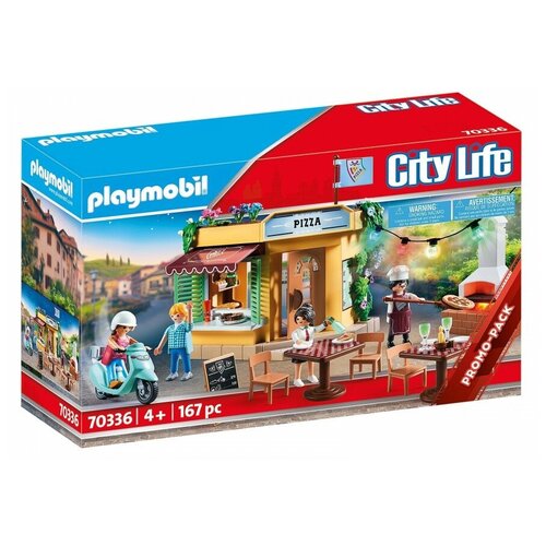 фото Набор с элементами конструктора playmobil city life 70336 пиццерия