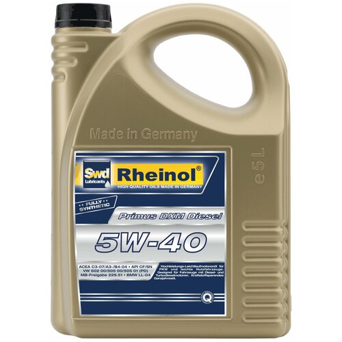 фото Синтетическое моторное масло rheinol primus dxm diesel 5w-40, 1 л