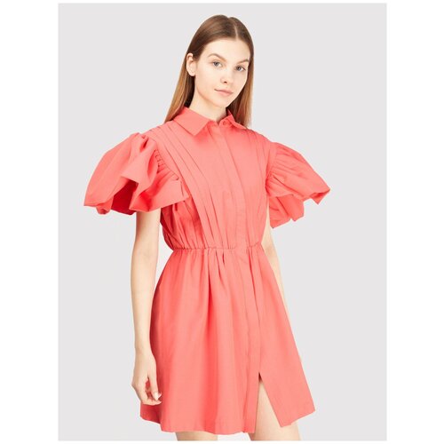 фото Платье-рубашка jijil, повседневное, размер 40it, розовый