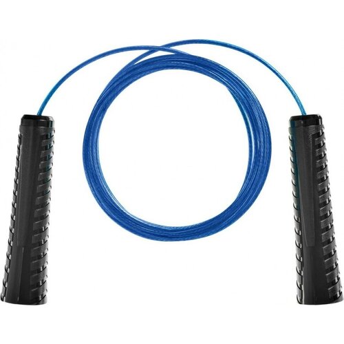 фото Скакалка для фитнеса bradex, взрослая, скоростная, металлическая, 3 метра, синяя