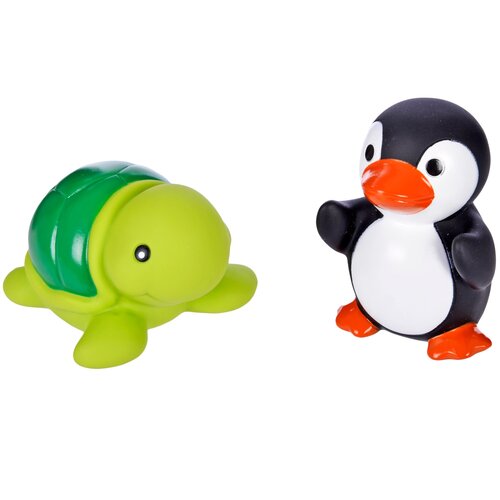 фото Набор для ванной жирафики черепашка и пингвин (681273) черный/зеленый