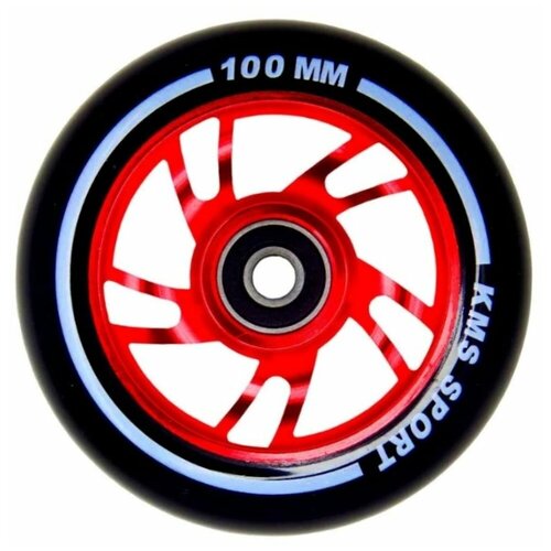 фото Колесо для трюкового самоката kms sport 100 мм 5401 (красное)