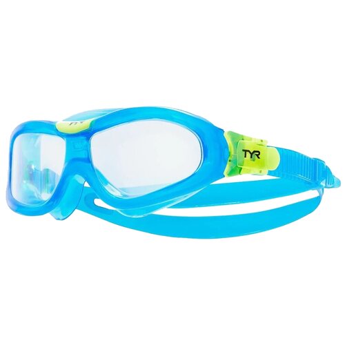 фото Очки-маска для плавания tyr orion swim mask kids lgornk, голубой 105