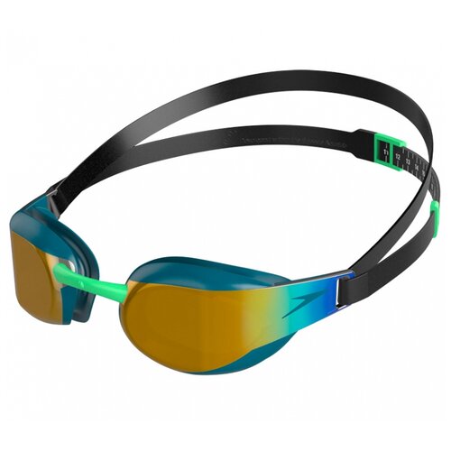 фото Очки для плавания speedo fastskin elite mirror, green/gold