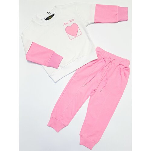 фото Костюм для девочки с брюками розовый, размер 120 modernfeci