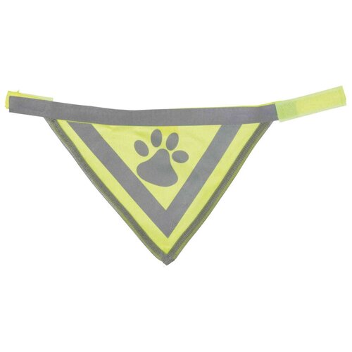 фото Бандана для собак trixie safer life со светоотражающим рисунком l-xl неоново-желтый