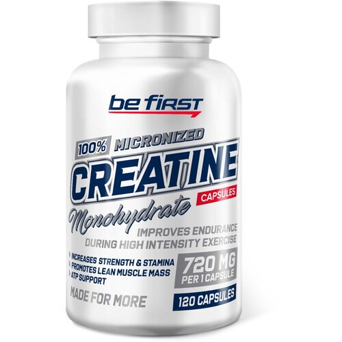 фото Креатин be first creatine monohydrate capsules, 120 капсул