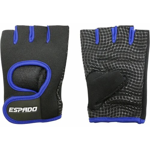 фото Перчатки для фитнеса espado р.xs (черно-синий) esd001