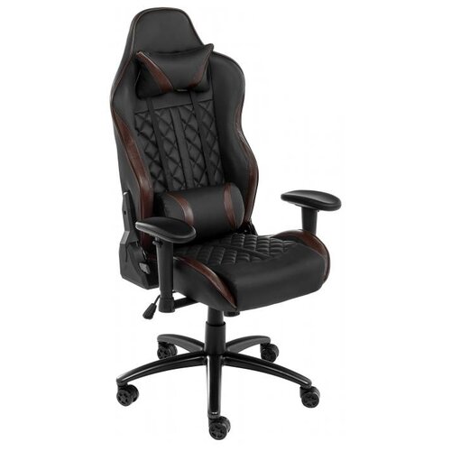 фото Компьютерное кресло woodville sprint игровое, обивка: искусственная кожа, цвет: коричневый/черный