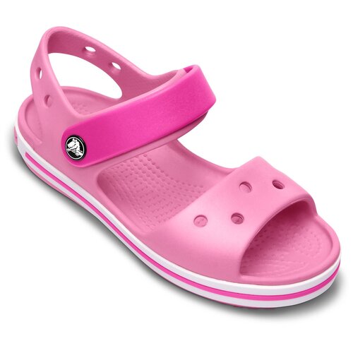 фото Сандалии crocs crocband размер 22(c5), party pink/candy pink