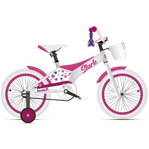 фото Велосипед stark'21 tanuki 16 girl розовый/фиолетовый hq-0004371