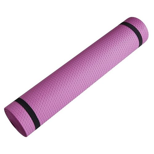 фото Коврик для йоги и фитнеса yoga mat 5 мм универсальный розовый baziator