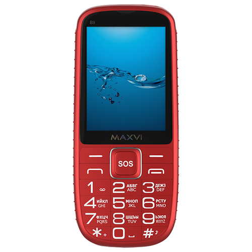 фото Телефон maxvi b9, красный