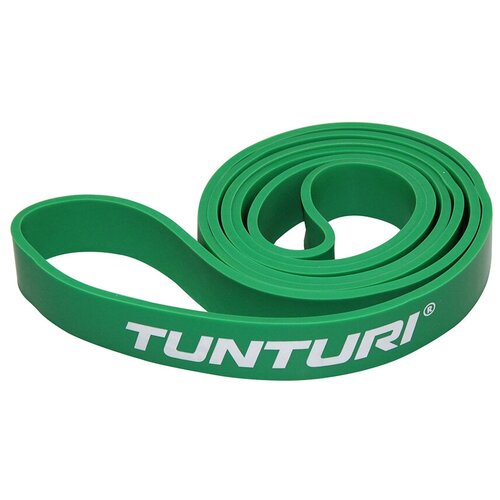 фото Лента-амортизатор tunturi power band, среднее сопротивление, цвет - зеленый