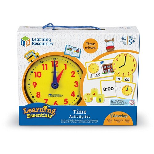 фото Обучающий набор learning resources учимся определять время ler3220 желтый/белый