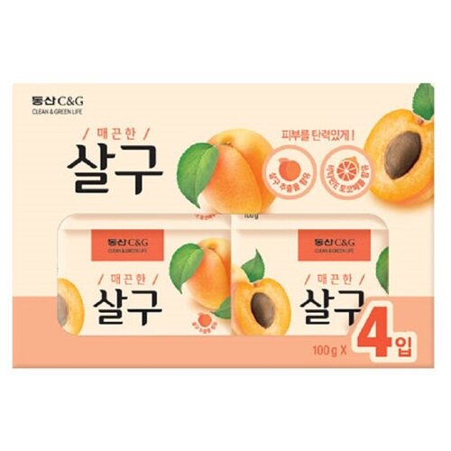 фото Clio c&c apricot набор мыла с экстрактом абрикоса, 4шт по 100г