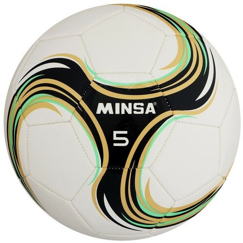 фото Мяч футбольный minsa spin, tpu, машинная сшивка, 32 панели, р. 5