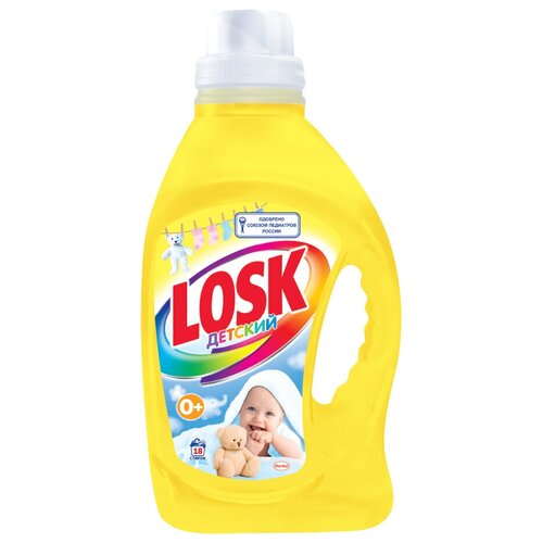 фото Гель для стирки losk детский, 1.17 л, бутылка