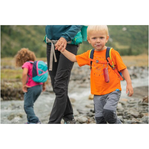 фото Брюки модульные для походов для детей 2–6 лет серые mh500 kid, размер: 113-121 cm 5-6, цвет: асфальтовый quechua х декатлон decathlon