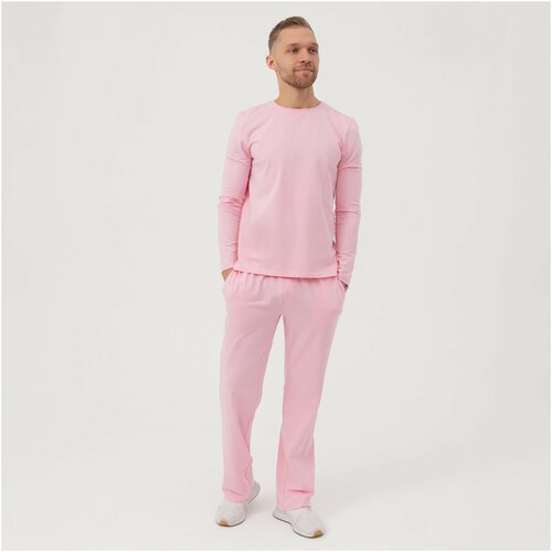 фото Розовая мужская пижама со штанами «альба и гриша» на размер xs (42) кофтёныши