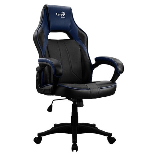 фото Компьютерное кресло aerocool ac40c air игровое, обивка: искусственная кожа, цвет: черный/синий