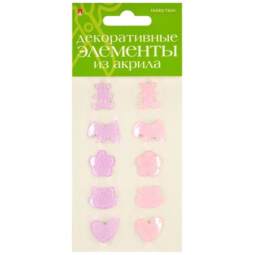 фото Декоративные элементы из акрила, набор №18 "фигурки микс 1 альт